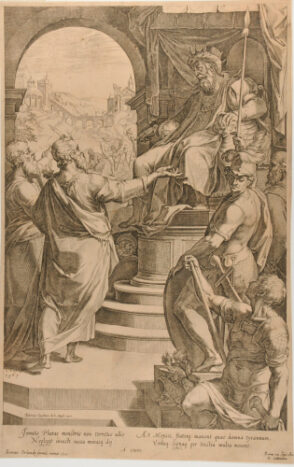 Moses and Aaron before Pharaoh