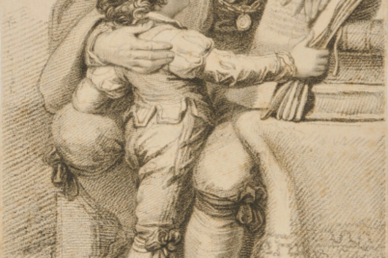 Scribe Teaching Boy