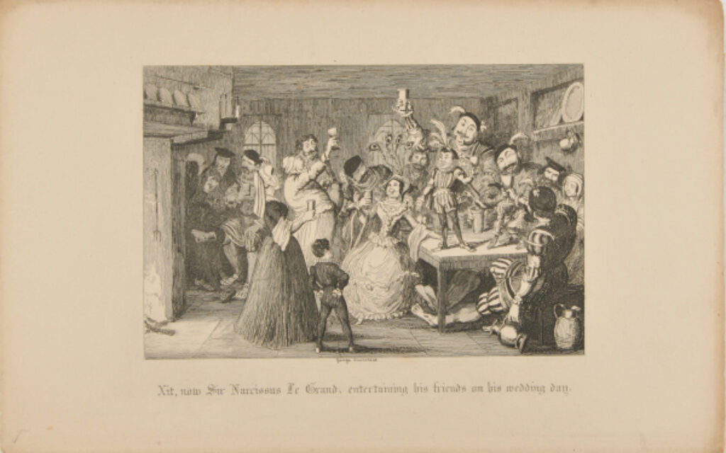 Xit, Now Sir Narcissus Le Grand, Entertaining His Friends on His Wedding Day