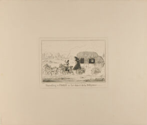 Traveling in France or Le depart de la Diligence