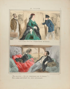 A la recherche d’un compartiment de fumeurs, Mais, monsieur…, il y a un compartiment pour les fumeursê . . . (No. 3 “En Vacances”)