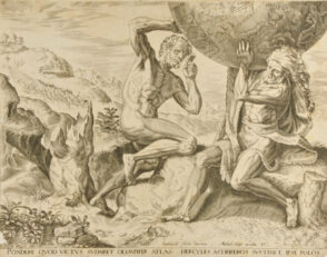 The Labors of Hercules (No. 10 Hercules upholding the Dome of the Heavens)
