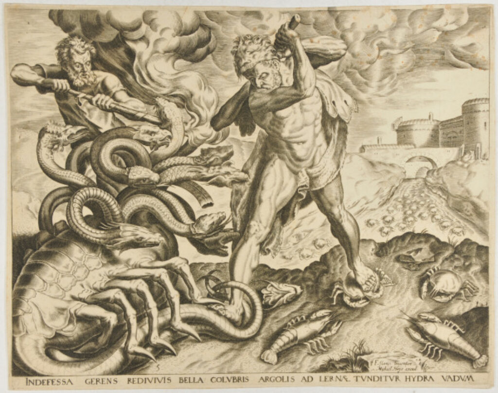 The Labors of Hercules (No. 5. Hercules Killing the Lernean Hydra)