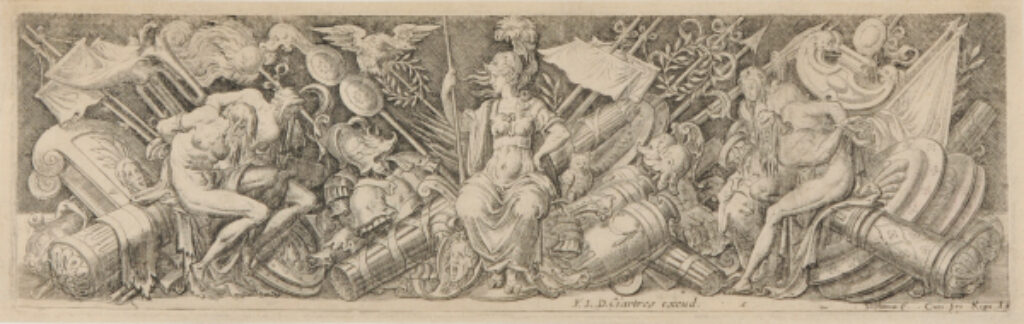 Bellona Seated on Trophies of War