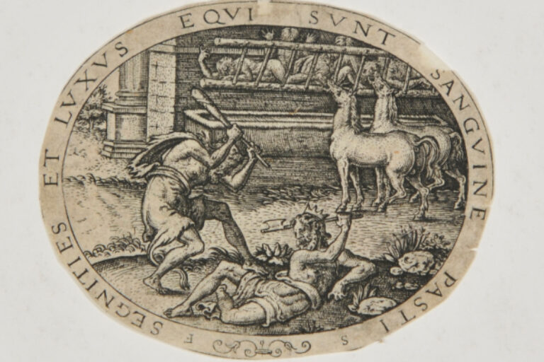 SEGNITIES ET LVXVS . . . HERCULES KILLING DIOMEDES