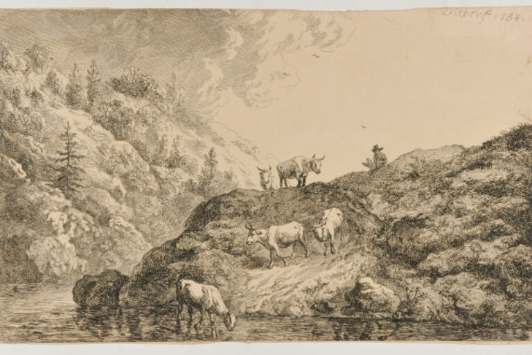 OXEN AT THE WATERING PLACE