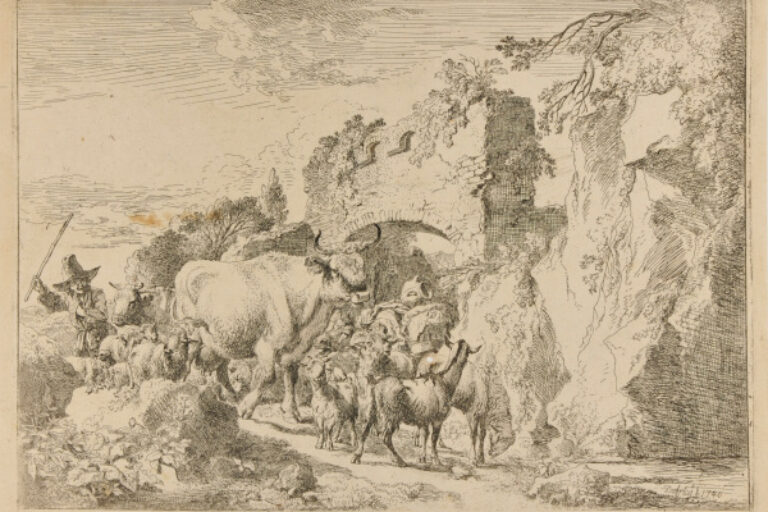 The Herd Coming through an Arch