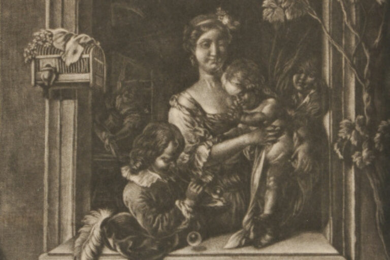Woman and Three Children at a Window