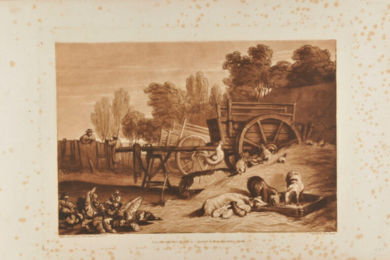 THE FARM-YARD WITH THE COCK