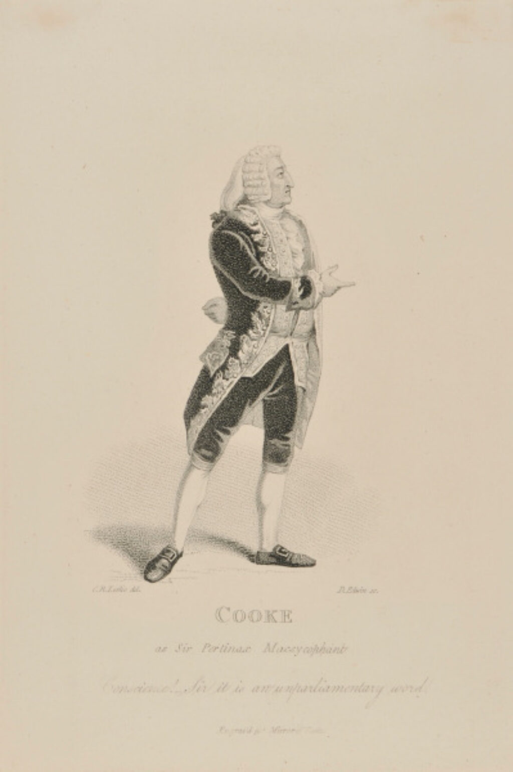 Cooke, as Sir Pertinax Macsycophant