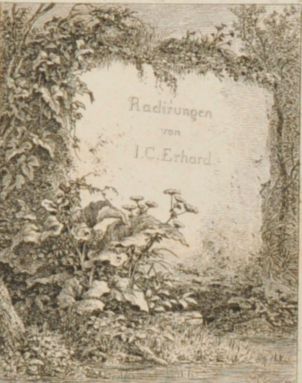 Title Plate to Series of Etchings