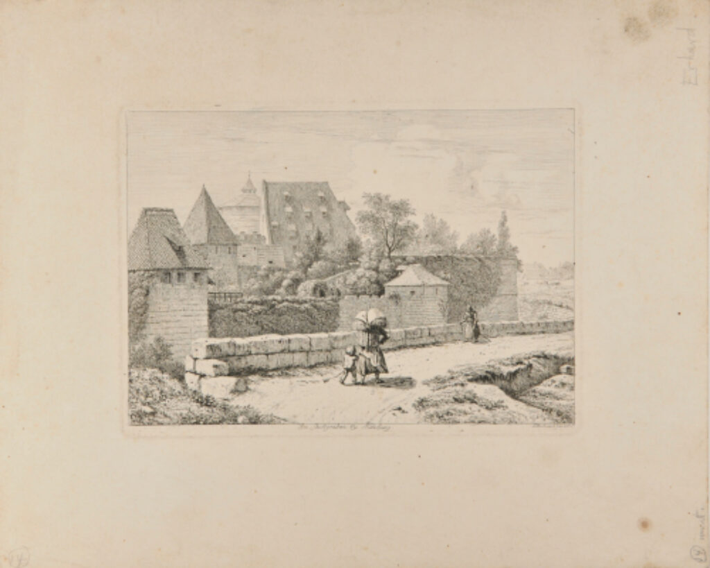 View of the Roadway along the Embankment of the City Moat in Nuremberg