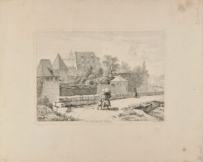 View of the Roadway along the Embankment of the City Moat in Nuremberg