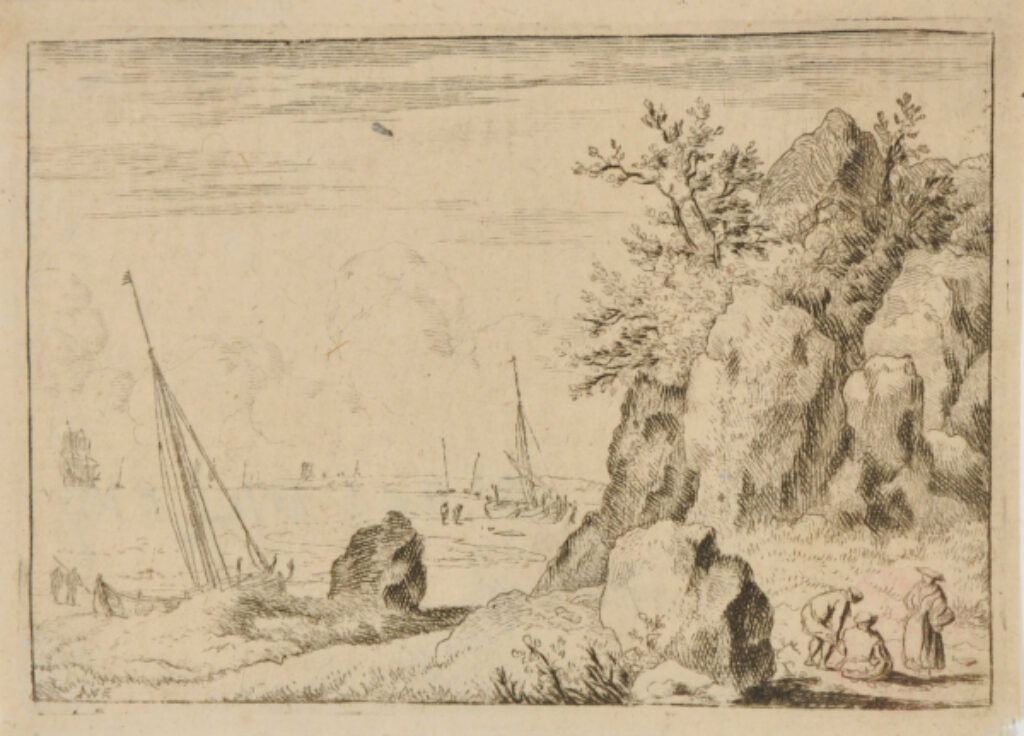 Seascapes with Three Figures in the Foreground