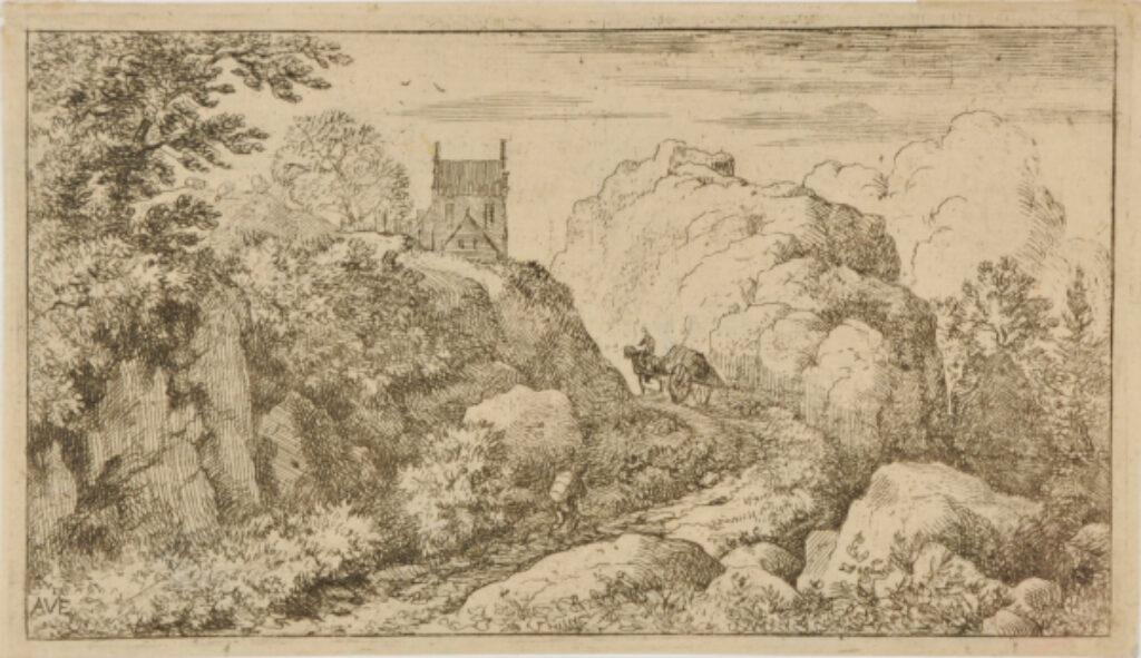 A Cart on a Mountain Road