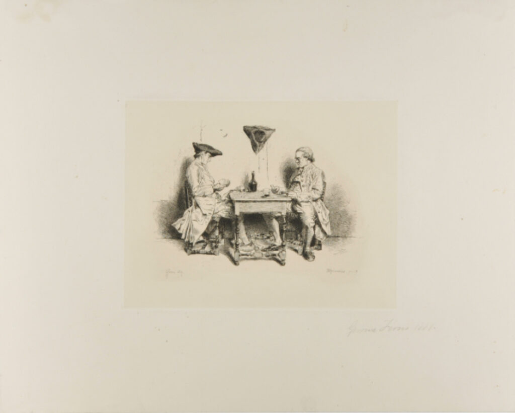 Two Men Playing Cards