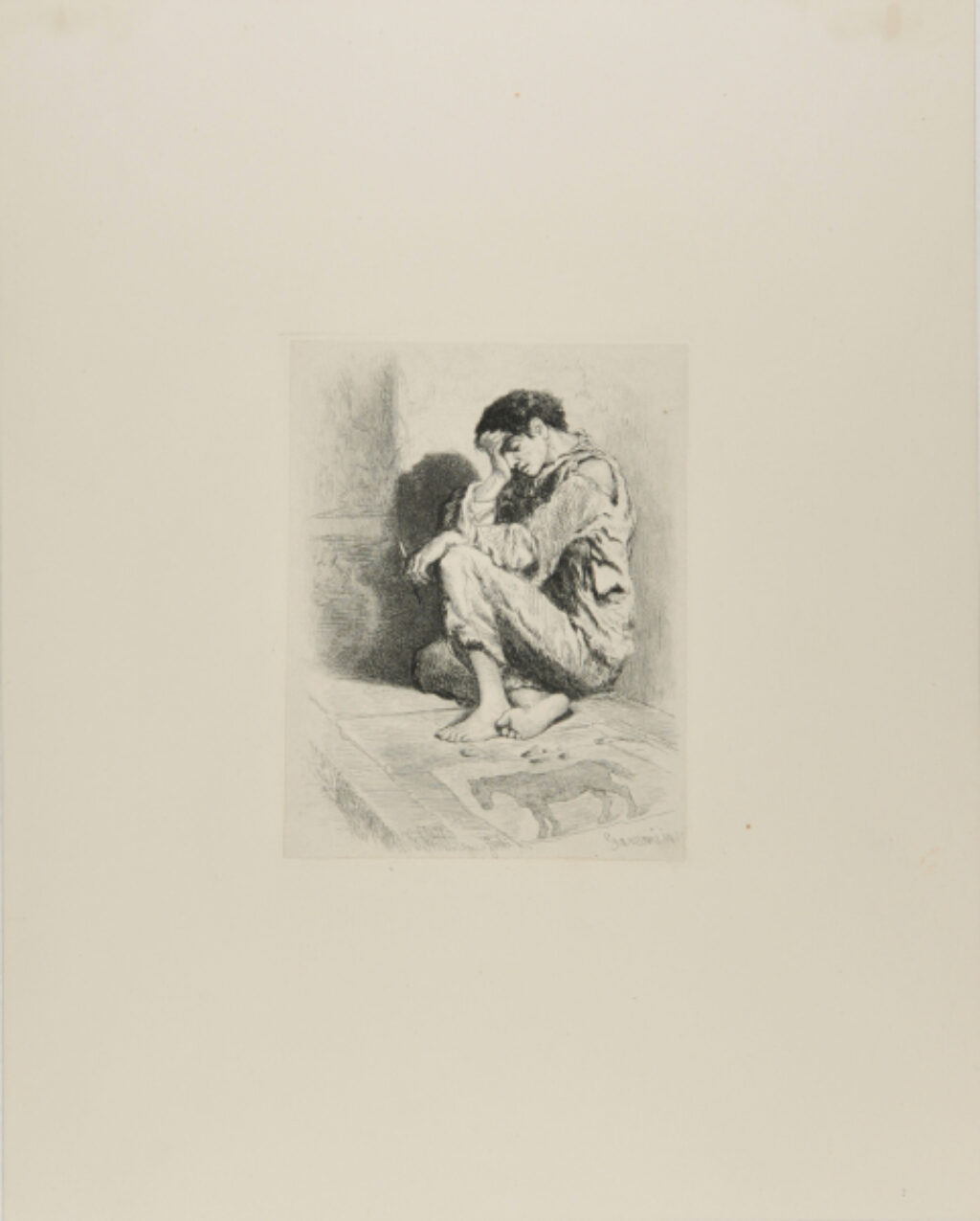 A Tired Young Street Artist