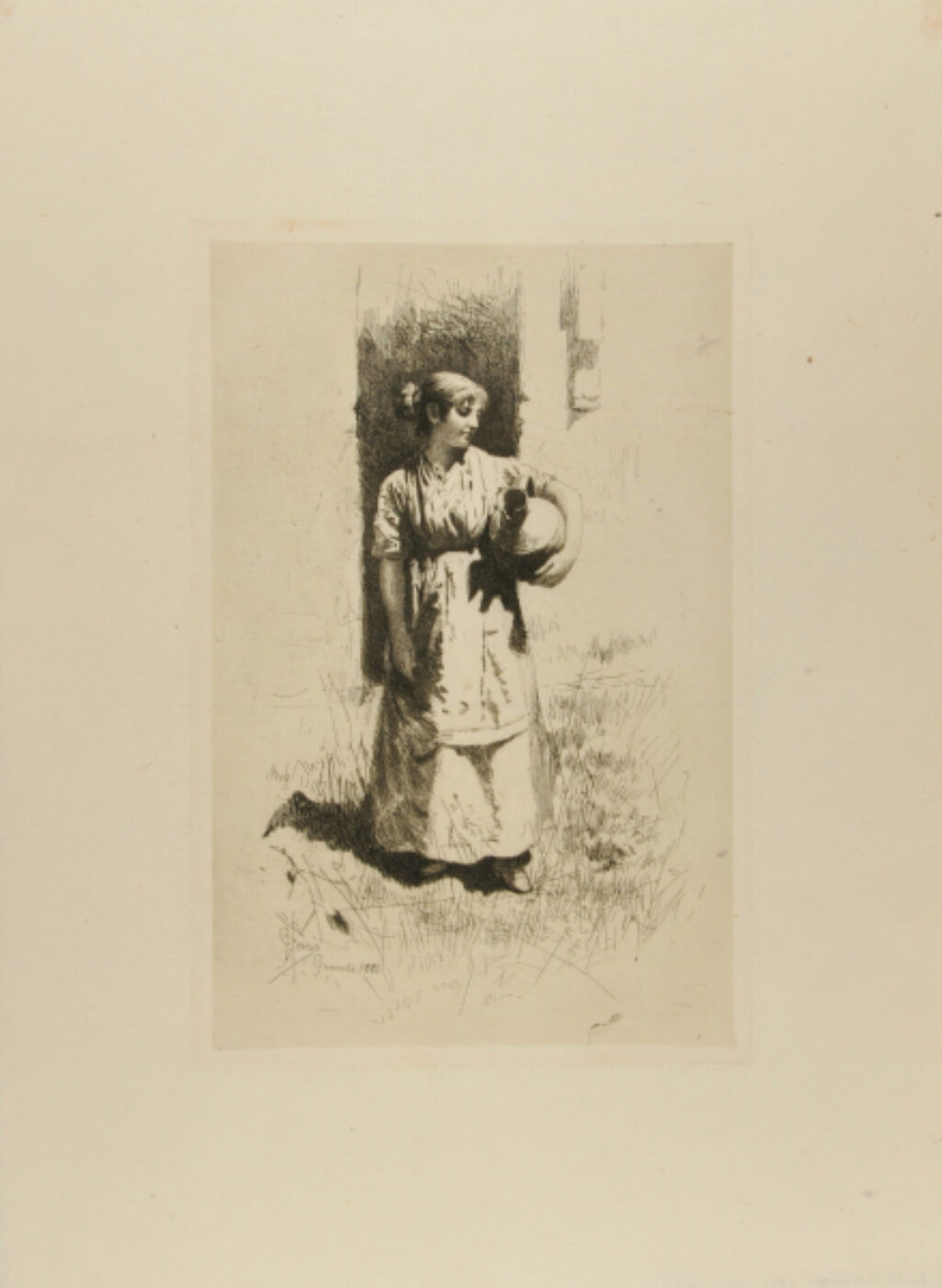Spanish Girl Water-Carrier of Granada
