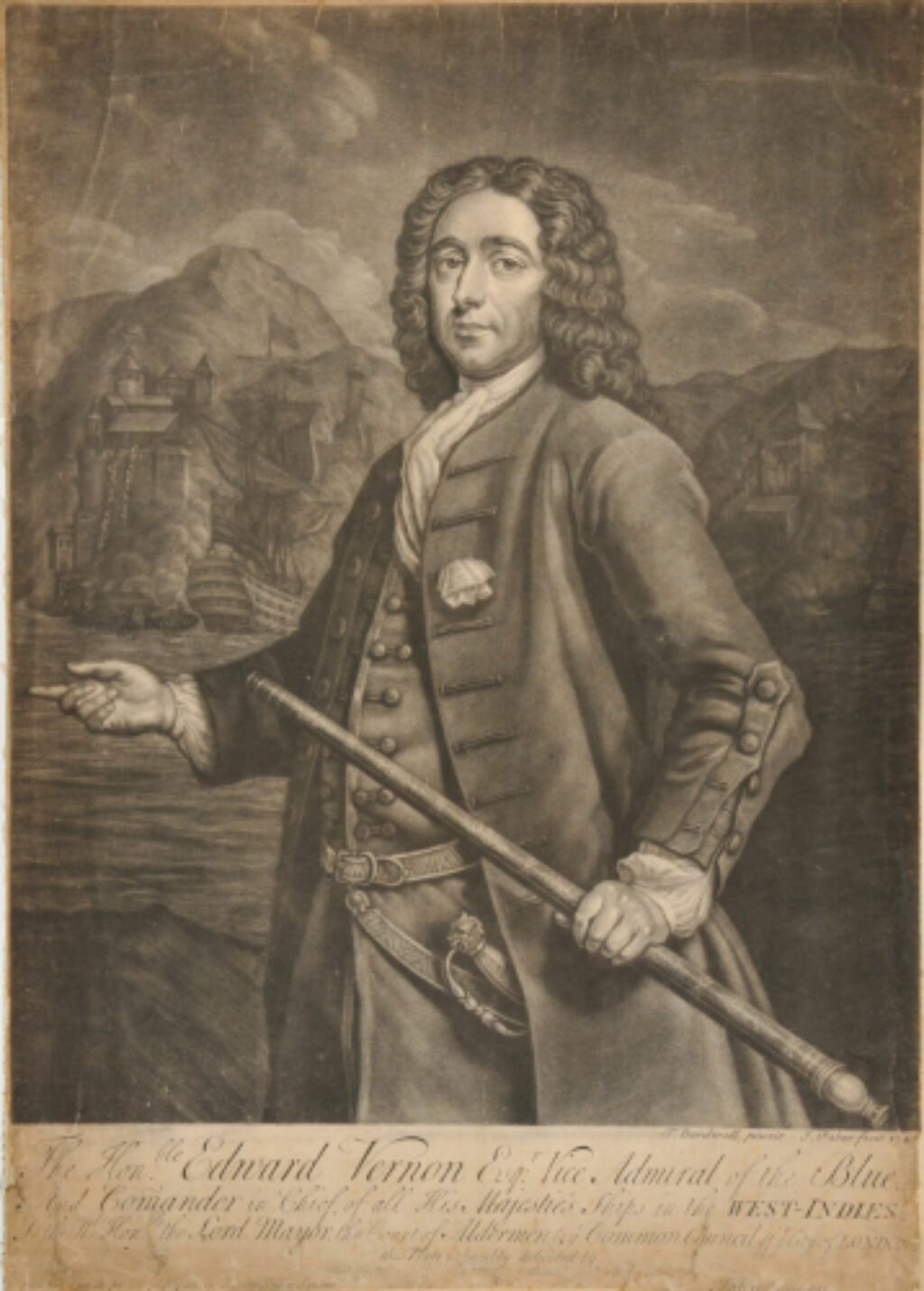 The Honble. Edward Vernon Esqr. (English Admiral, 1684-1757)