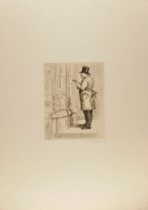 Old Man Looking into R.M. Lindsay’s Shop Window