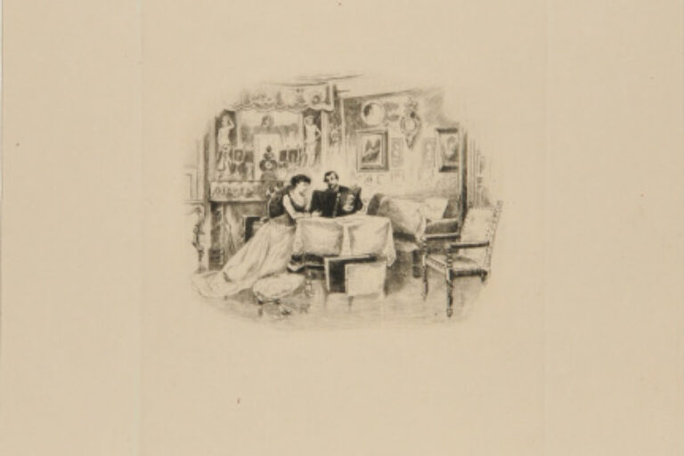 Interior, with Lady and Gentleman Looking at a Book