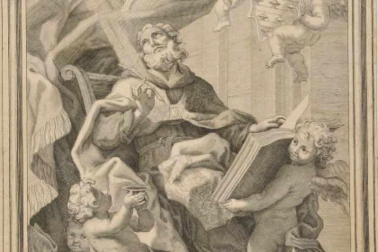 ST. GREGORY SURROUNDED BY ANGELS