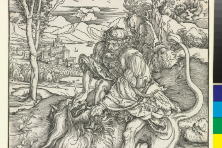 SAMSON KILLING THE LION