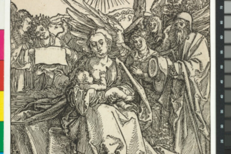 THE HOLY FAMILY WITH FIVE ANGELS