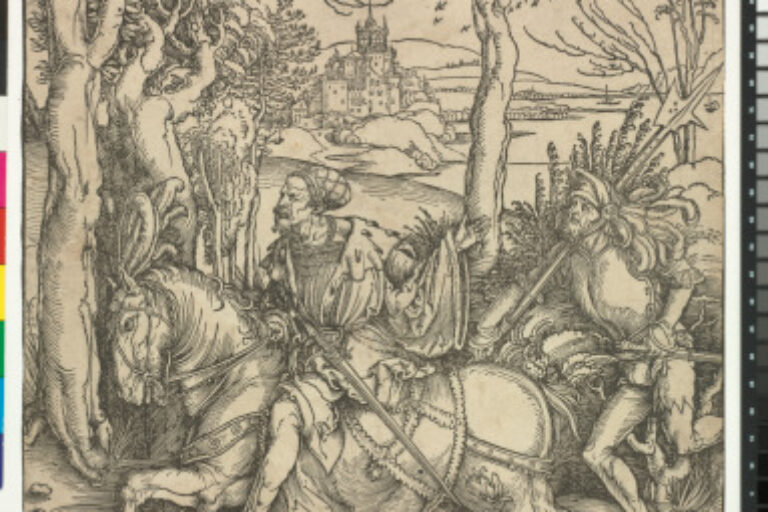 THE KNIGHT ON HORSEBACK AND THE LANSQUENET