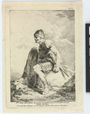 Plate 1 from the series “First Suite of Soldiers”