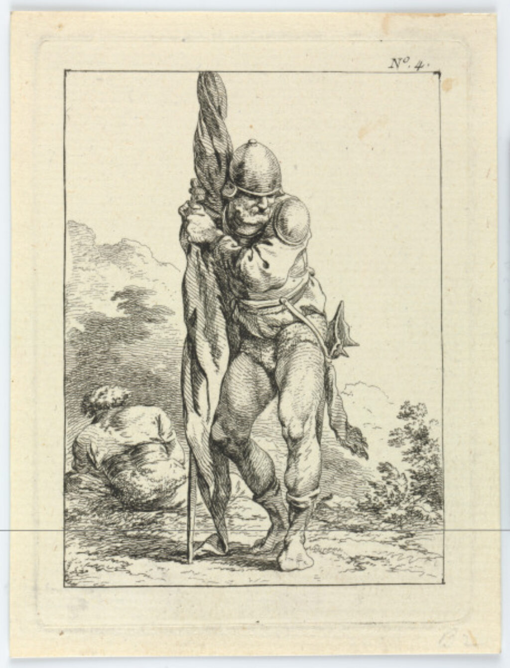 Plate 4 from the series “First Suite of Soldiers”