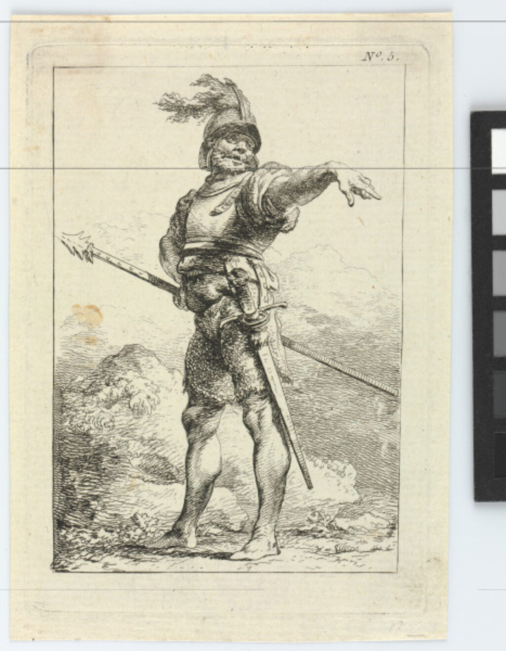 Plate 5 from the series “First Suite of Soldiers” - Image 1