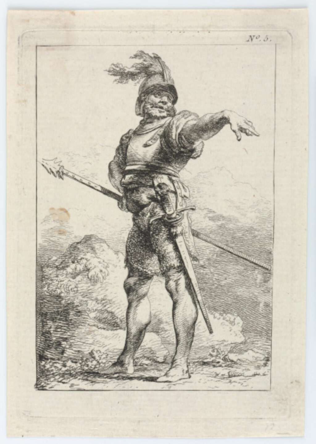 Plate 5 from the series “First Suite of Soldiers” - Image 2