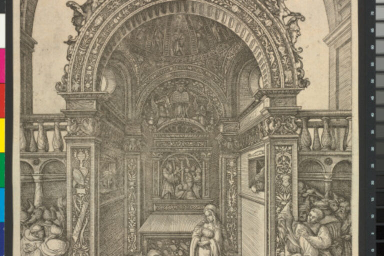 ALTAR TABERNACLE WITH THE ADULTEROUS WOMAN