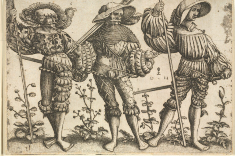 THREE SWISS (?) SOLDIERS