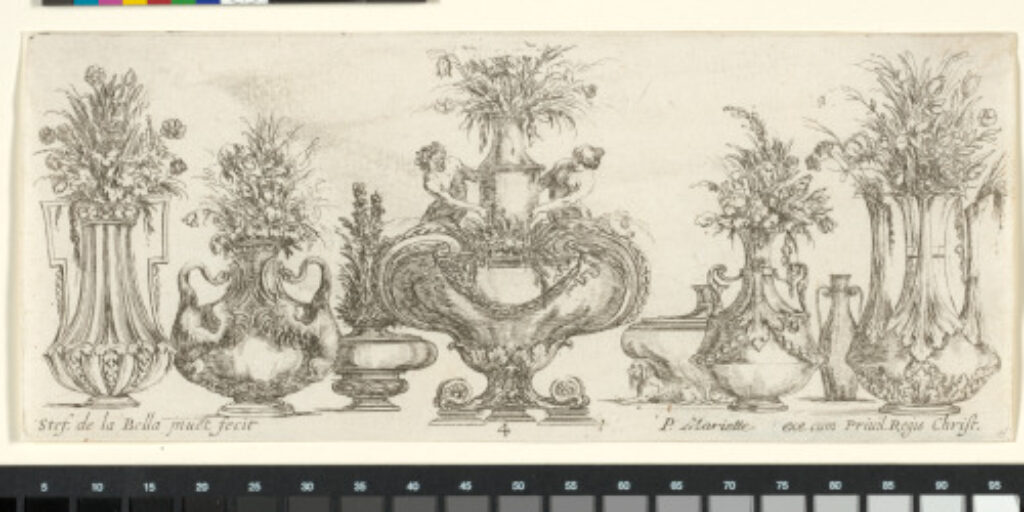 Plate 4 from the series “Collection of Various Vases” - Image 1