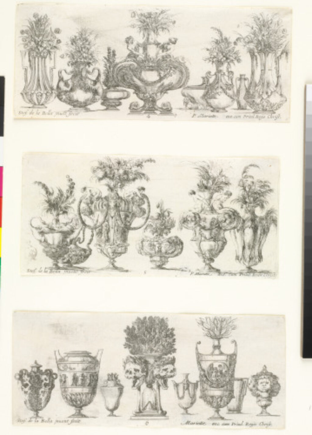 Plate 4 from the series “Collection of Various Vases” - Image 3