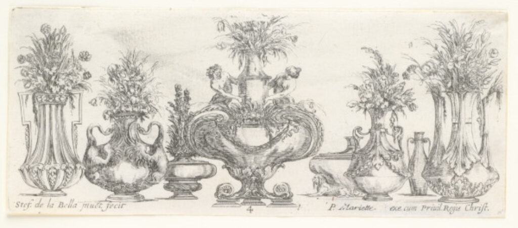 Plate 4 from the series “Collection of Various Vases” - Image 2