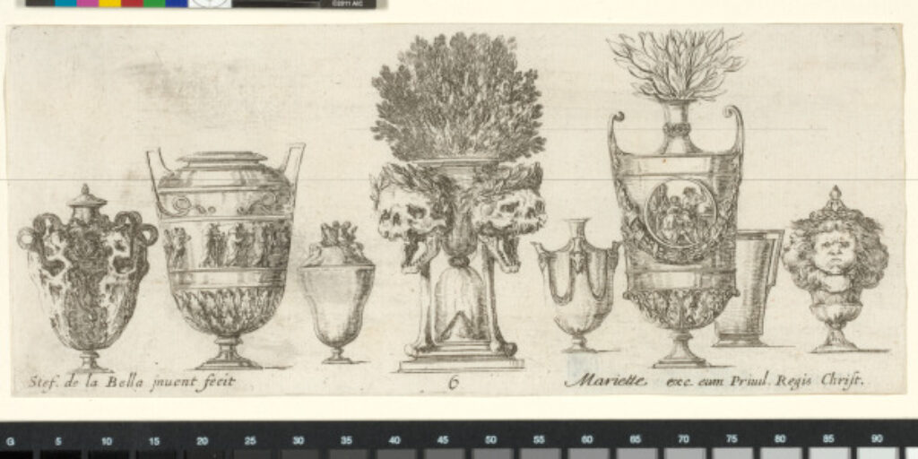 Plate 6 from the series “Collection of Various Vases” - Image 1