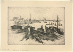 Harbor with Barges