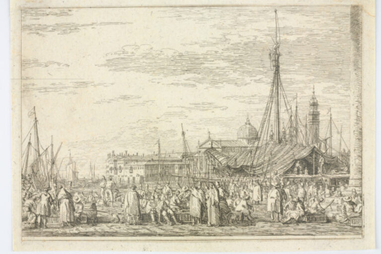 MARKET ON THE PIAZZETTA AT VENICE