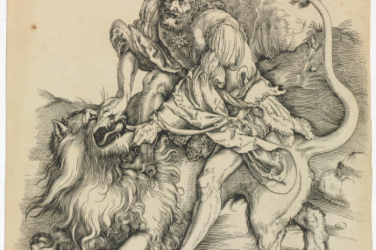 SAMSON KILLING THE LION