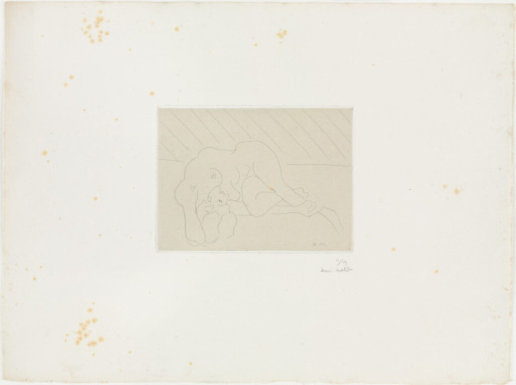 Inverted Nude, Holding Ankle