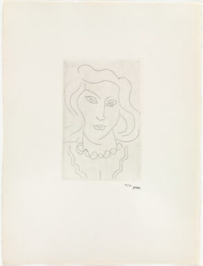 Head of Young Woman with Twisted Necklace