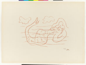 Mermaid, Study for “I wish to drag my pain the length of France”