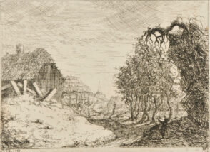 Landscape with Two Thatched Cottages
