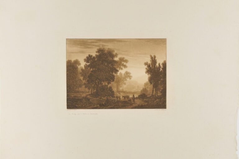 LANDSCAPE WITH CATTLE AND HERDSMAN