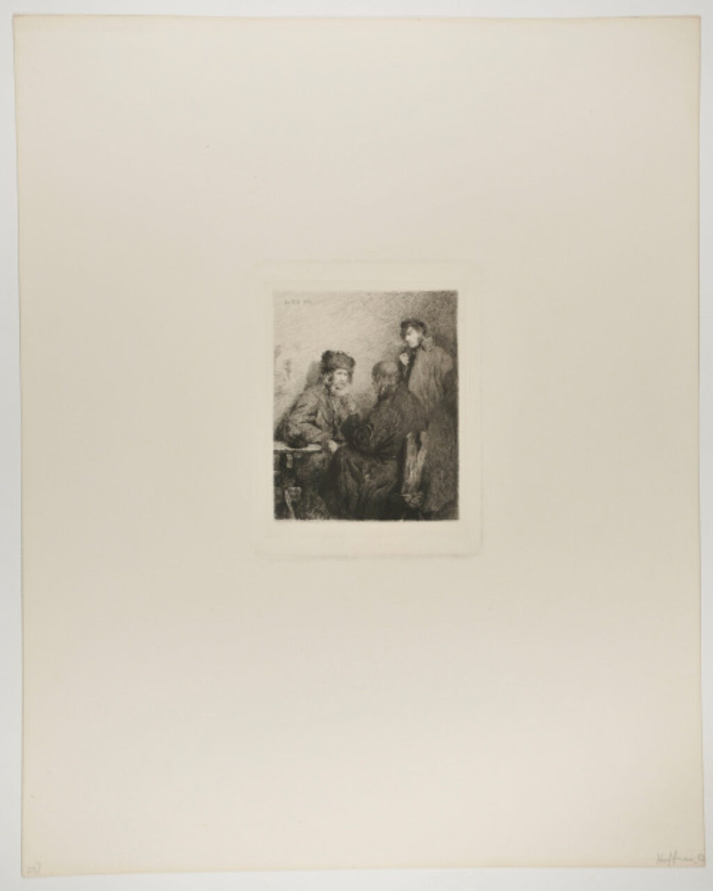 Three Men Conversing