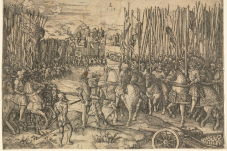 TWO ARMIES PREPARING FOR BATTLE