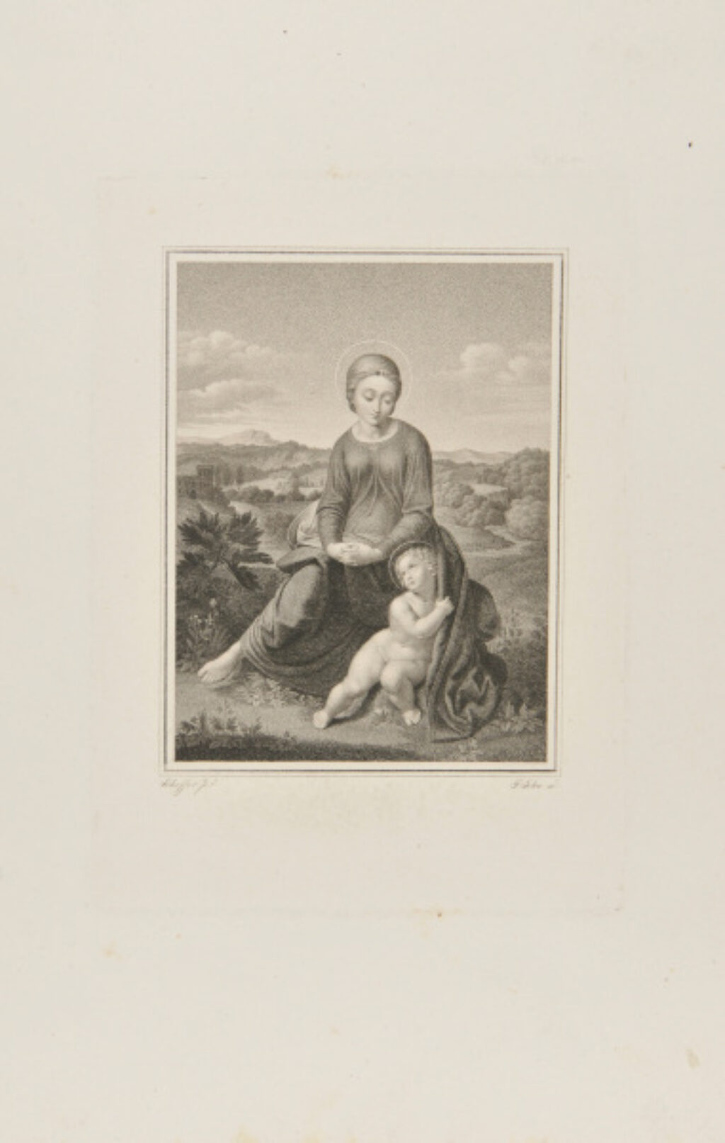 Madonna and Child in a Landscape
